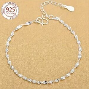 1pc  Exquisitely Shiny 925cSilvery Plated Bracelet